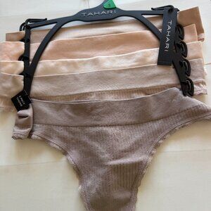 TAHARI Women's 5 pack Thong Underwear WE7210-250-TZE MSRP $52 NEW with TAGS ITEM